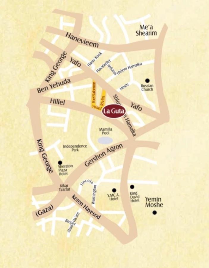 La Guta Studio Suite The Milano Suite Йерусалим Екстериор снимка